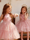 Sequin Sleeveless Mesh Party Dress