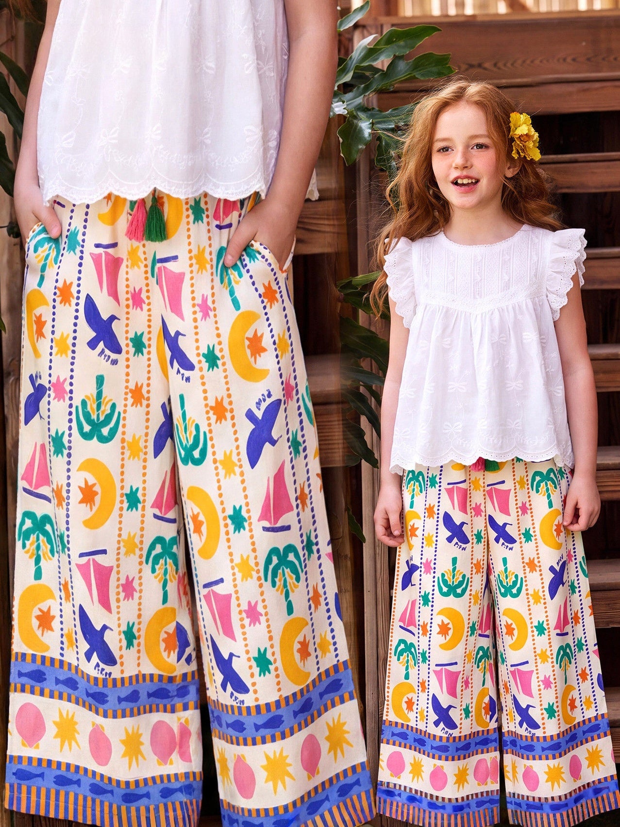 Coconut Tree Print Pant