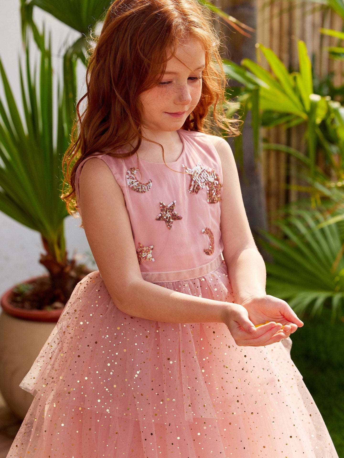 Sequin Sleeveless Mesh Party Dress