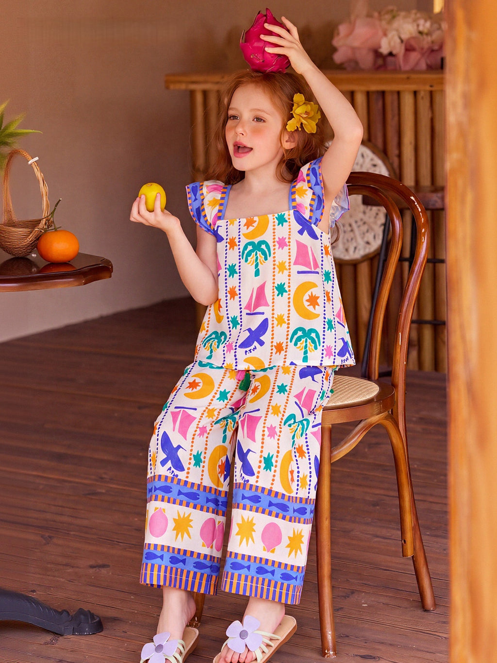 Coconut Tree Print Pant
