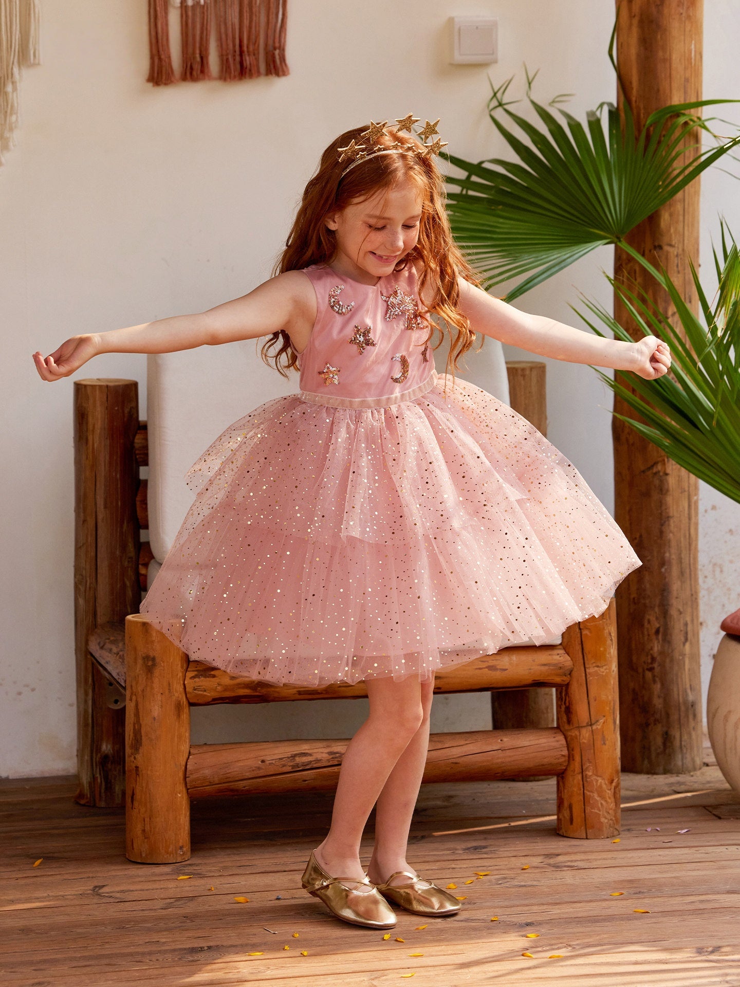 Sequin Sleeveless Mesh Party Dress