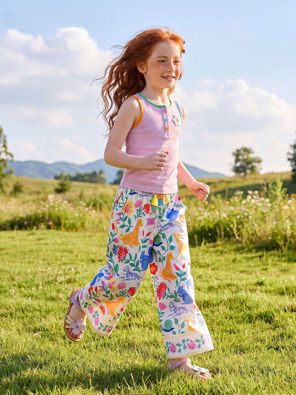 Floral Print Pant
