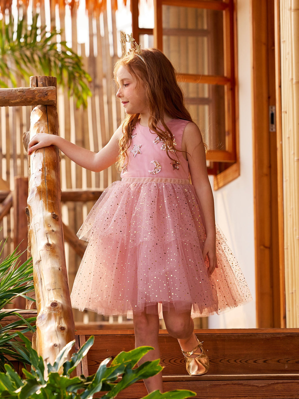 Sequin Sleeveless Mesh Party Dress