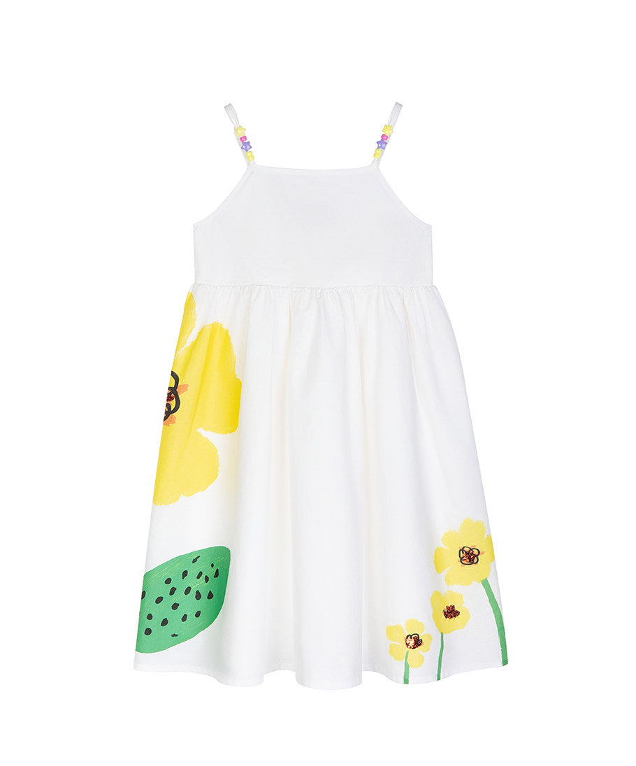 Flower Print Spaghetti Strap Dress