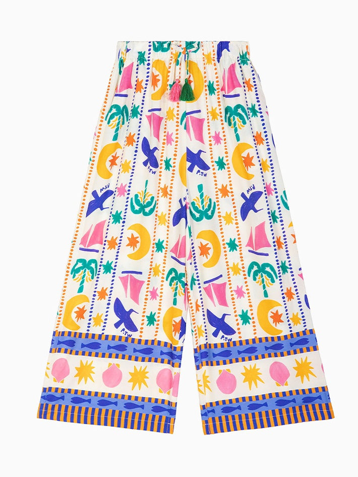 Coconut Tree Print Pant