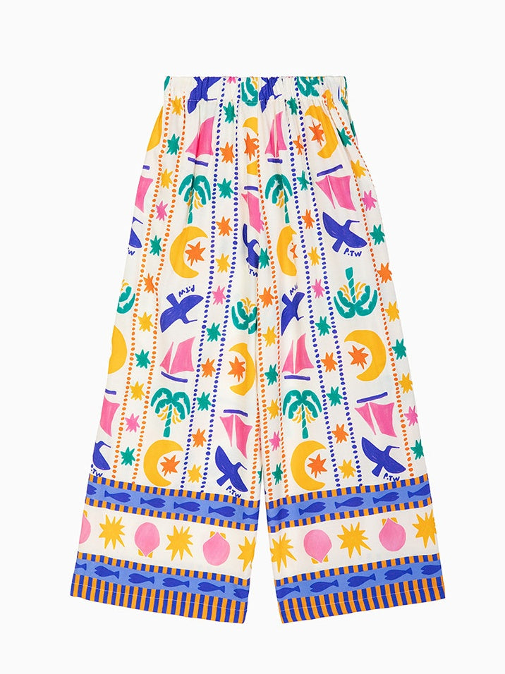 Coconut Tree Print Pant